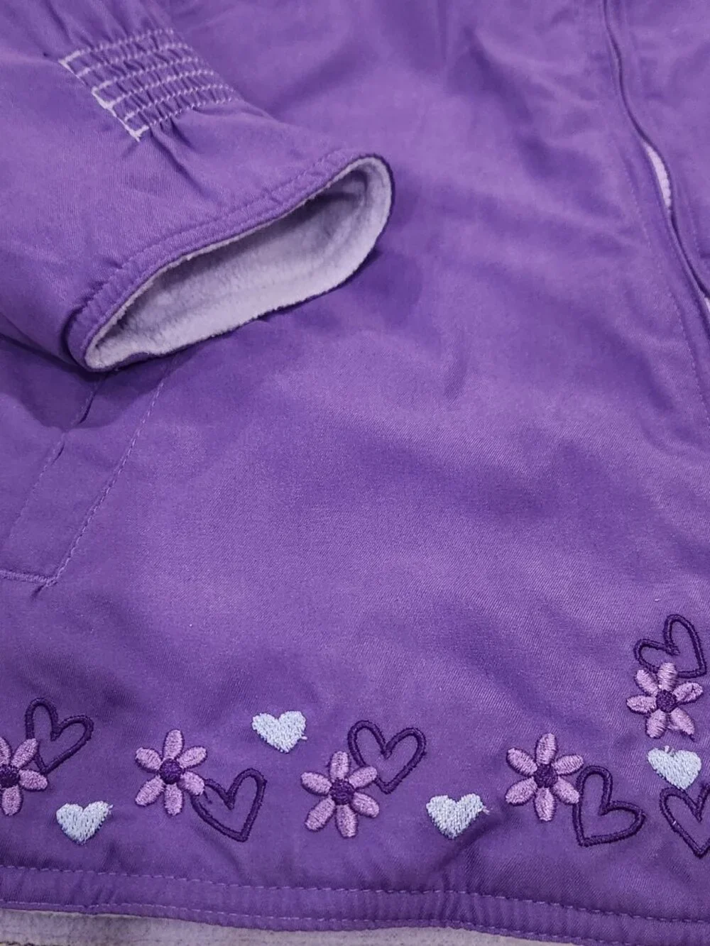 Carter's - Girls' Reversible Midweight Hooded Heart Jacket